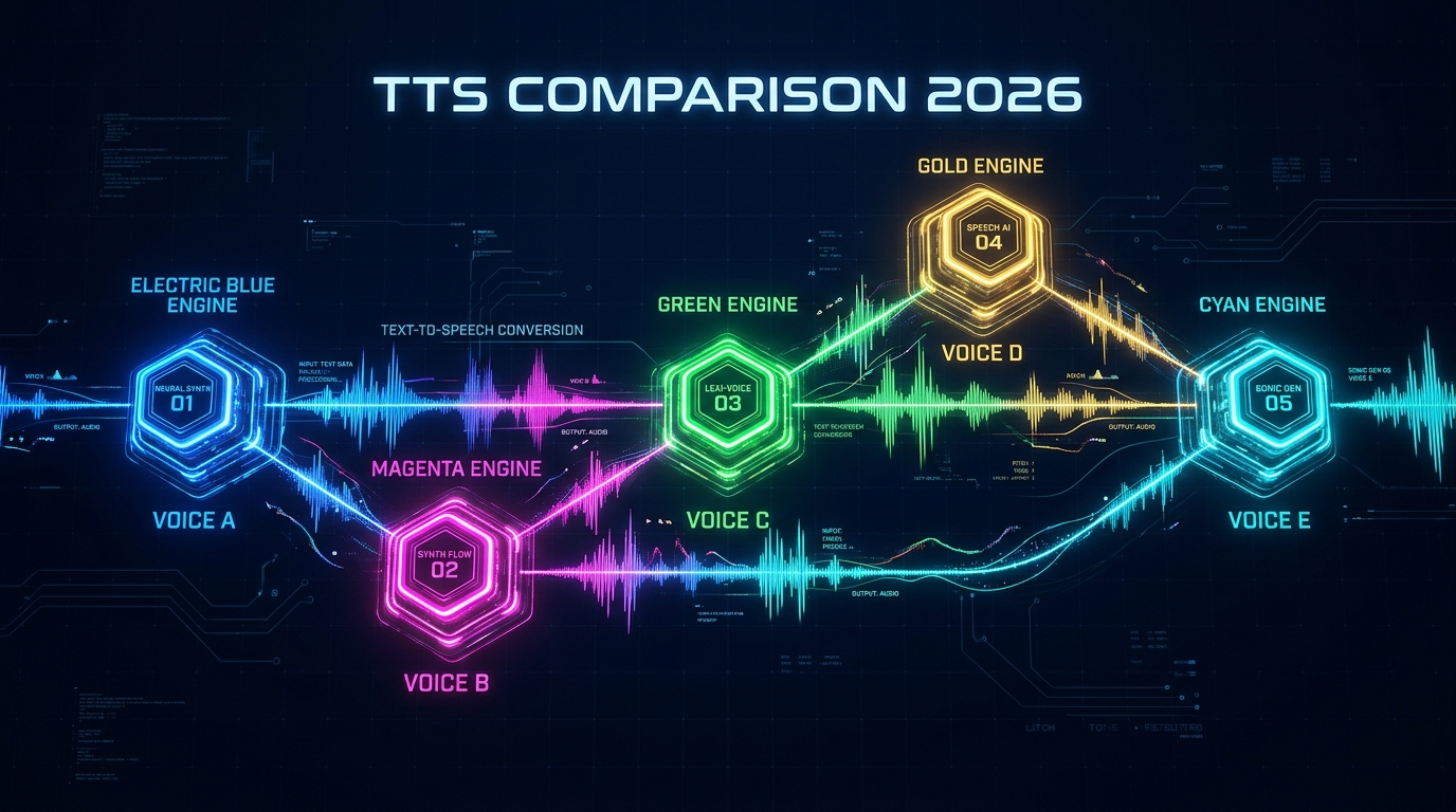 Hero Image: Sound waves transforming into natural human speech through AI