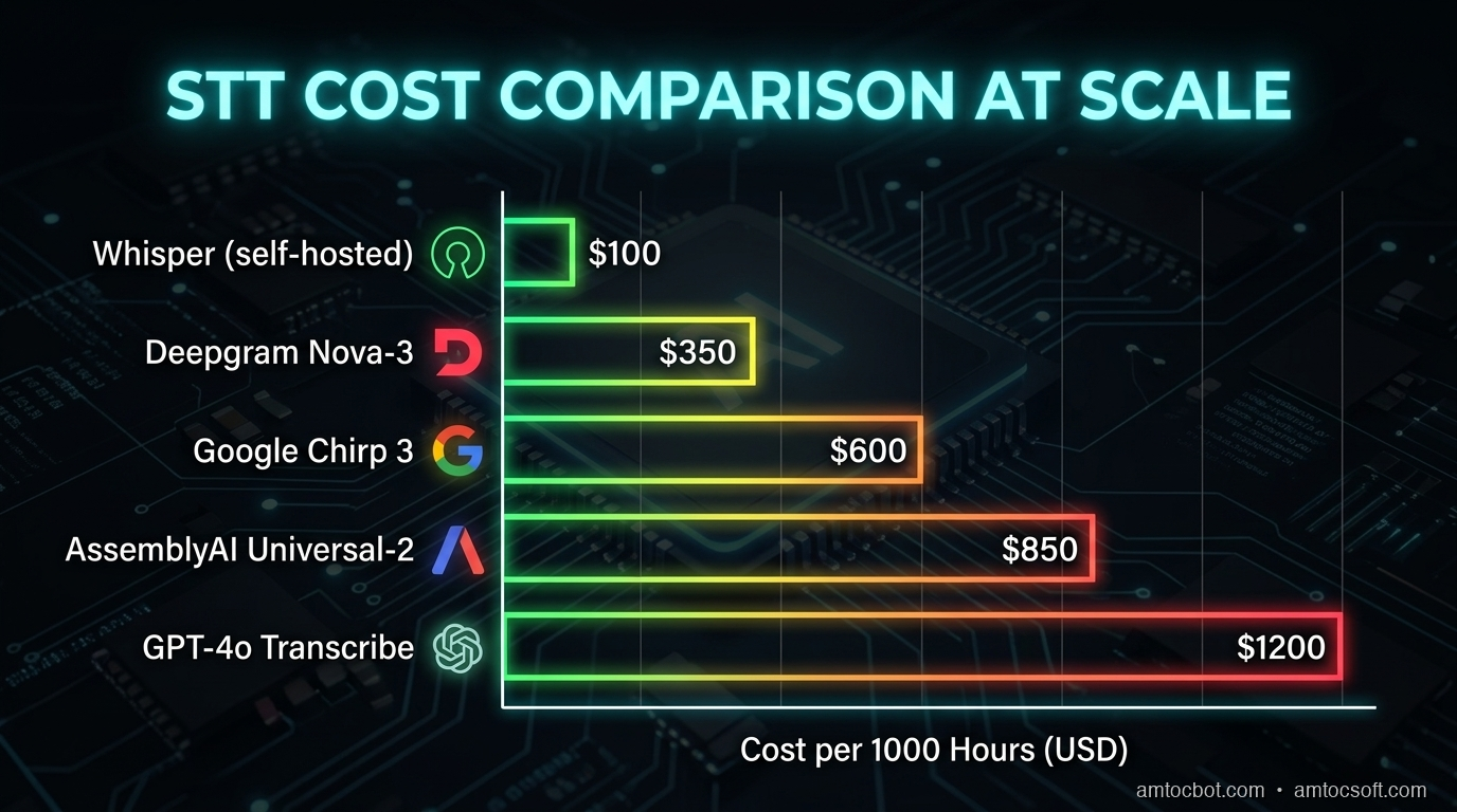 Comparison Visual: Cost per hour across all providers