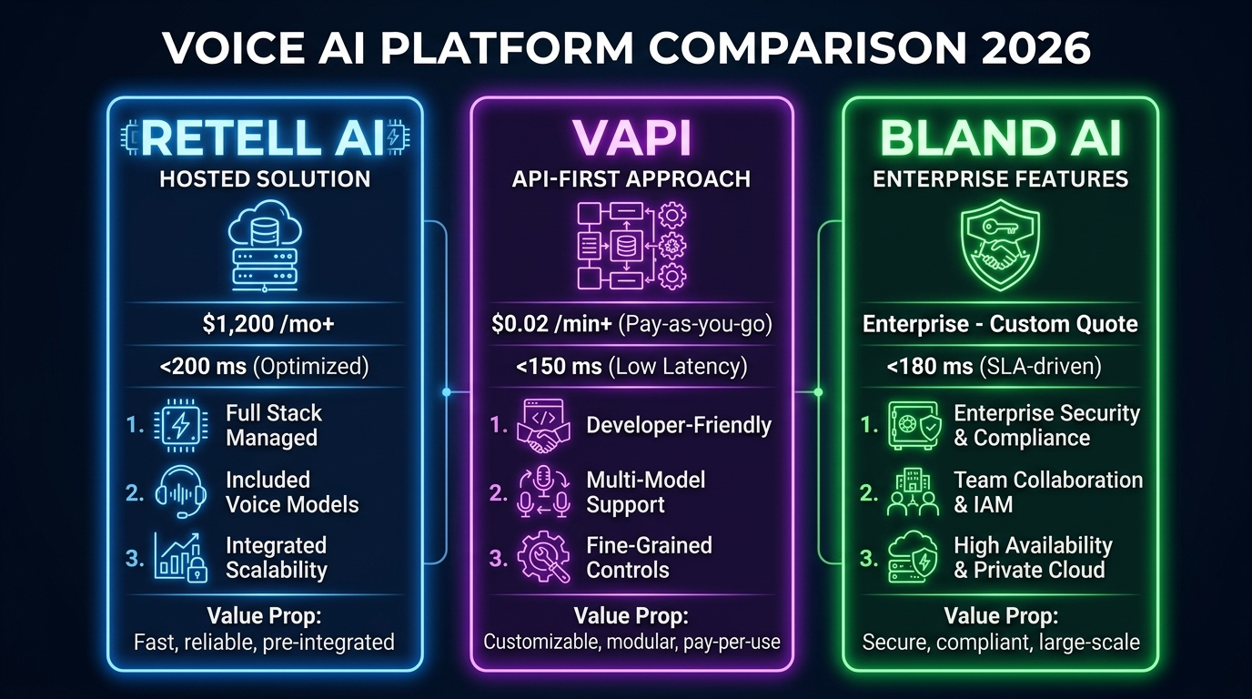 Comparison Visual: Platform trade-offs mapped on flexibility vs simplicity axes