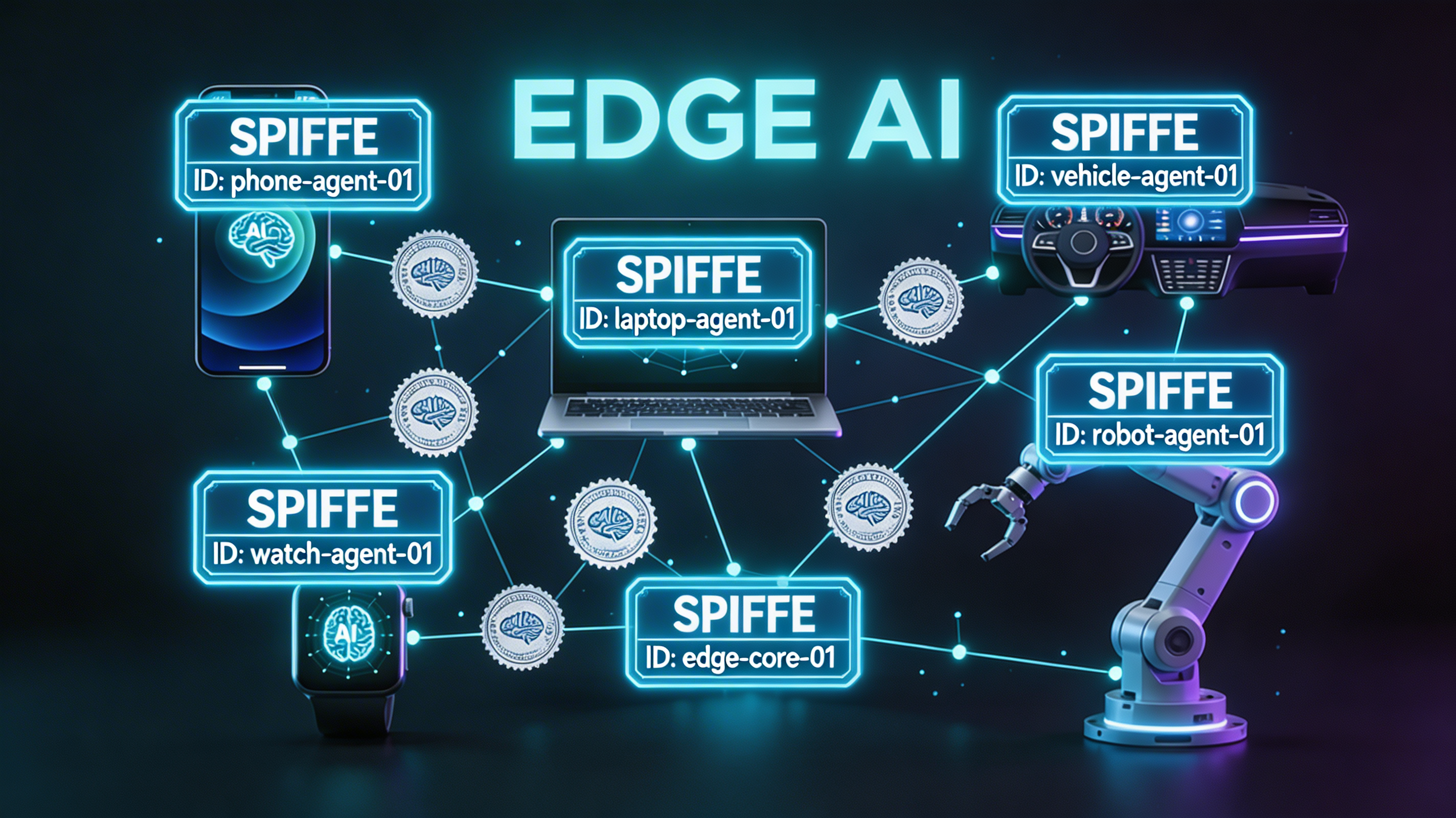Architecture diagram showing the identity sprawl problem across AI agent deployments
