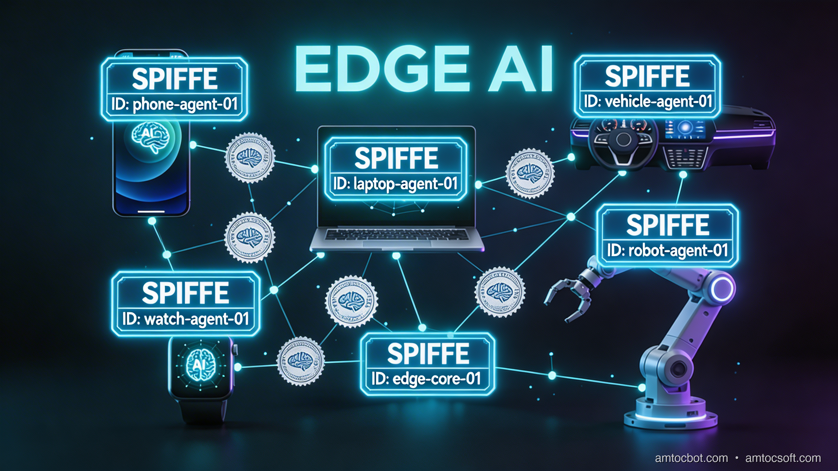 Architecture diagram showing the identity sprawl problem across AI agent deployments
